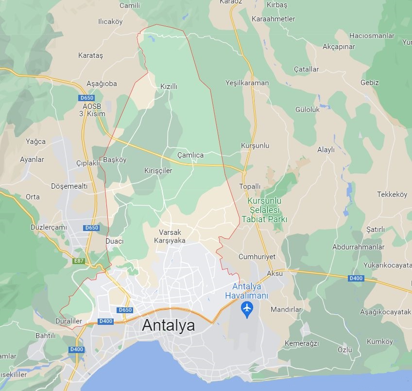 kepez on the map